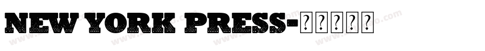 New York Press字体转换